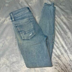 American Eagle distressed skinny jeans